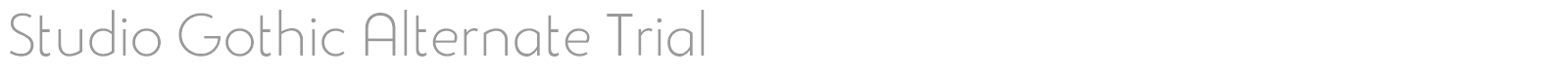 Studio Gothic font preview